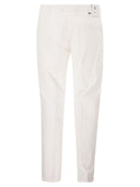 Pt Torino Stretch Cotton Tailored Trousers