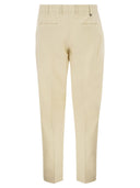 Pt Torino Stretch Cotton Tailored Trousers