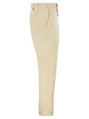 Pt Torino Stretch Cotton Tailored Trousers