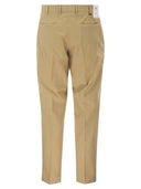 Pt Torino Stretch Cotton Tailored Trousers