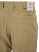 Pt Torino Stretch Cotton Tailored Trousers