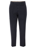 Pt Torino Stretch Cotton Tailored Trousers