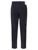 Pt Torino Stretch Cotton Tailored Trousers