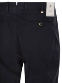 Pt Torino Stretch Cotton Tailored Trousers