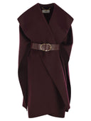 Elisabetta Franchi Double Wool Cloth Cape