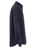 Koszula lniana Vilebrequin z długim rękawem