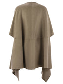 Fabiana Filippi Double Cashemere Coat With Jewelled Button