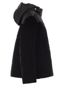 Fabiana Filippi Padded Velvet Jacket With Hood