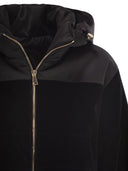 Fabiana Filippi Padded Velvet Jacket With Hood