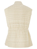 Fabiana Filippi Dual Material Waistcoat In Poplin And Knitted Fabric