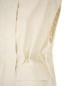 Fabiana Filippi Dual Material Waistcoat In Poplin And Knitted Fabric