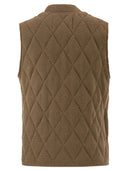 Fabiana Filippi Quilted Cotton And Linen Waistcoat With Sequins