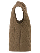 Fabiana Filippi Quilted Cotton And Linen Waistcoat With Sequins
