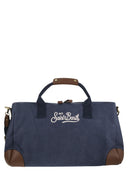 Mc2 Saint Barth Canvas Weekend Duffle Bag With Leather Effect Details