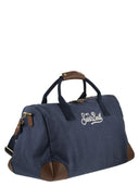 Mc2 Saint Barth Canvas Weekend Duffle Bag With Leather Effect Details