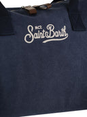 Mc2 Saint Barth Canvas Weekend Duffle Bag With Leather Effect Details