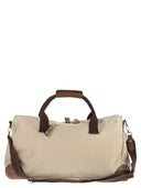 Mc2 Saint Barth Canvas Weekend Duffle Bag With Leather Effect Details