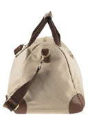 Mc2 Saint Barth Canvas Weekend Duffle Bag With Leather Effect Details