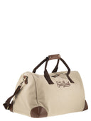Mc2 Saint Barth Canvas Weekend Duffle Bag With Leather Effect Details