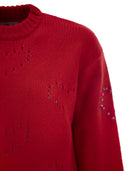 Mc2 Saint Barth Danya Sweater With Heart Pattern