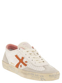 Premiata David 8097 Leather And Suede Trainers