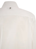 Dondup Cotton Shirt With Pleated Bib Front