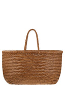 Dragon Triple Jump Big Woven Leather Bag