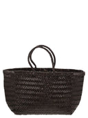 Dragon Triple Jump Small Woven Leather Bag