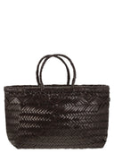 Dragon Triple Jump Small Woven Leather Bag