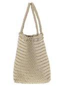 Dragon Grace Basket Small Woven Leather Bag