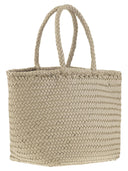 Dragon Grace Basket Small Woven Leather Bag