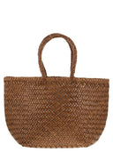 Dragon Grace Basket Small Woven Leather Bag