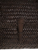 Dragon Medium City Bag Woven Leather Bag