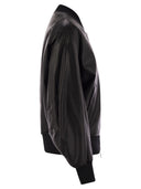 Veste de bombardier nappa lâche