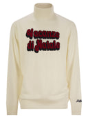MC2 Saint Barth Wool and Cashmere Blend Turtleneck Sweater Vacanze Di Natale