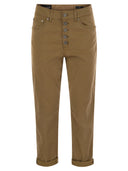 Dondup Koons Loose Fitting Jeans In Lyocell And Stretch Cotton