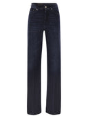 Dondup Amber Five Pocket Wide Leg Jeans