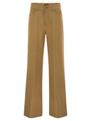 Dondup Amber Five Pocket Wide Leg Trousers