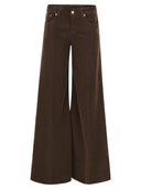 Dondup Marlen Wide Leg Velvet Trousers