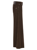 Dondup Marlen Wide Leg Velvet Trousers