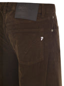 Dondup Marlen Wide Leg Velvet Trousers