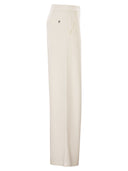 Dondup broek met wijde pijpen van viscosemix