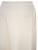 Dondup broek met wijde pijpen van viscosemix