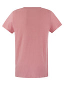 Majestic Crew Neck T Shirt In Linen And Short Sleeve