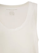 Majestic Sleeveless Stretch Viscose Top With Wide Neckline