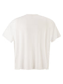 Majestic Stretch Viscose T Shirt With Round Neckline