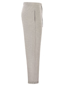 Majestic Stretch Viscose Jogger Trousers With Drawstring Waist