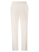 Majestic Stretch Viscose Jogger Trousers With Drawstring Waist