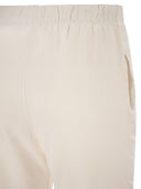 Majestic Stretch Viscose Jogger Trousers With Drawstring Waist
