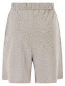 Majestic Stretch Viscose Bermuda Shorts With Drawstring Waist